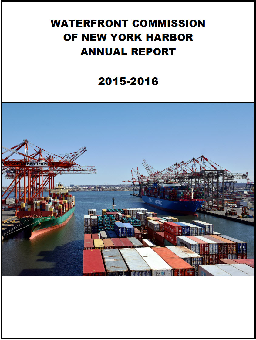 WATERFRONT COMMISSION OF NEW YORK HARBOR ANNUAL REPORT